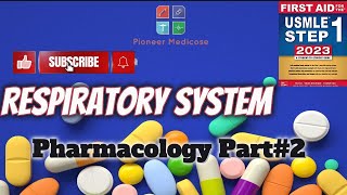 AntiAsthmatic drugs Pharma of respiratorysystem from firstaidstep1 part 2usmle urduhindi [upl. by Nidorf]