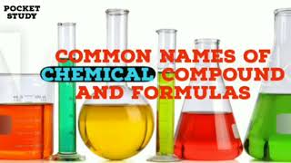 Chemical compounds and their common names I Static GK 2018 [upl. by Leahsim]