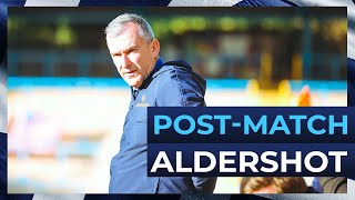 Aldershot Town PostMatch Interview with Chris Millington [upl. by Hcahsem496]