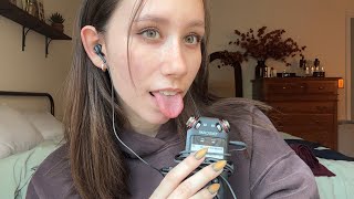 ASMR  Intense Mouth Sounds With the Tascam Tongue Swirling Tongue Fluttering Kisses Etc [upl. by Floyd996]