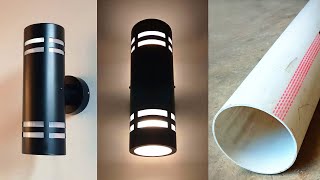 DIY How to Make Wall Decoration Lights  Simple Craft Ideas from PVC Pipe [upl. by Anselma]