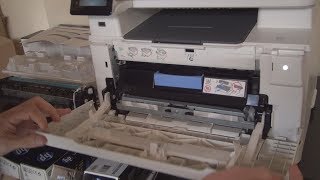 Unboxing and test of HP 201X Black LaserJet Toner Cartridge CF400X on HP LaserJet Pro MFP M277dw [upl. by Ahcsrop491]