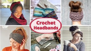 🔴LIVE 10 FREE Patterns for Crochet Headbands [upl. by Mansur376]