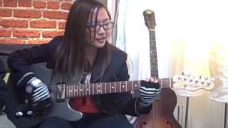 Charice  Bleeding Love Short version  playing guitar [upl. by Brookner]