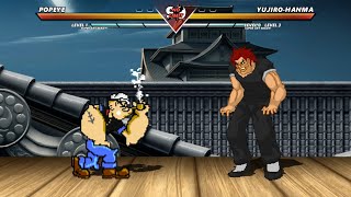 POPEYE vs YUJIRO HANMA  High level insane fight❗🔥 [upl. by Whitney]