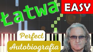 🎹 Autobiografia Perfect  Piano Tutorial łatwa wersja 🎵 NUTY W OPISIE 🎼 [upl. by Mahan]