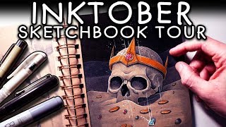 INKTOBER SKETCHBOOK TOUR 2019 [upl. by Ahsemot]