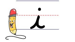 Pencil Petes Cursive Writing  Lowercase i [upl. by Amalee]