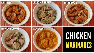 5 EASY CHICKEN MARINADES  Chicken Marination  🇮🇳 [upl. by Nomaj]