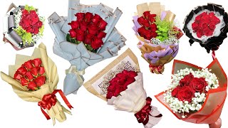 Top 10 flower wrapping  How to wrap a bouquet of flowers  Easy Way Flowers Wrapping [upl. by Asserat]