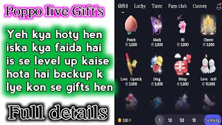 poppo live Gifts information fully details [upl. by Arretal103]