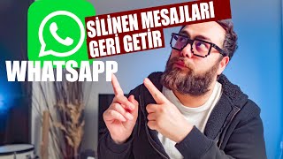 Whatsappda Silinen Mesajları Geri Getirme Nasıl Yapılır [upl. by Sillihp]