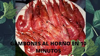 Como Hacer Gambones Al Horno En 10 Minutos [upl. by Lap762]