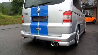 Volkswagen VW T5 20 TDI Sound Exhaust [upl. by Zalea719]