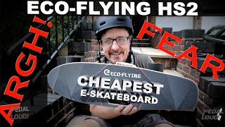 IS THE CHEAPEST ELECTIC SKATEBOARD ANY GOOD  ECOFLYING HS2 ELECTRIC FISH [upl. by Anattar393]