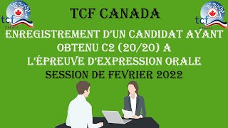 TCF CANADA  Simulation dun examen de lépreuve dexpression Orale Février 2022 [upl. by Oiredised]