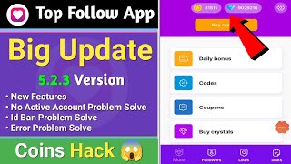 Top follow new update 523 version 😱  top follow app new version 523  Top Follow New Update [upl. by Ahgiel]