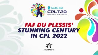 CPL 2023  Reminiscing Fafs Brilliance with the Bat from CPL 2022 [upl. by Noeled906]