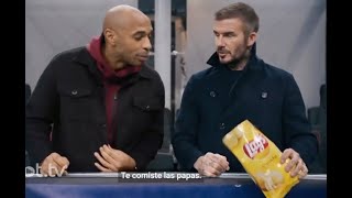 Lays Commercial 2024 David Beckham and Thierry Henry Ad Review [upl. by Ecydnak277]