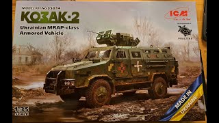 ICM  135 Kozak2 Ukrainian MRAP Unboxing [upl. by Rosenwald545]