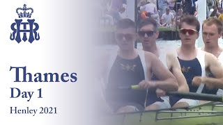 Royal Chester RC B v Thames RC B  Thames  Henley 2021 Day 1 [upl. by Aleciram]