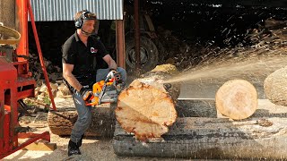 Husqvarna 592 XP® Can it cut wood YES IT CAN [upl. by Cyrie]