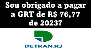 Sou obrigado pagar a GRT de 7677 de 2023 [upl. by Ardnuasak]