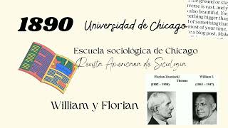 Sociología para principiantes Escuela de Chicago William Thomas y Florian Znaniecki [upl. by Bergstrom]