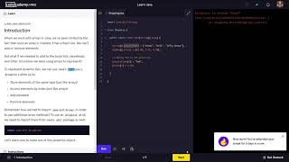 Learn Java  52 Java ArrayLists Codecademy Walkthrough [upl. by Neeluqcaj]