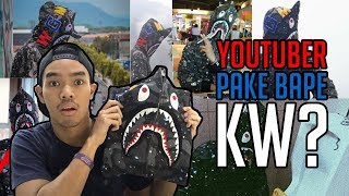 REACTION YOUTUBER PAKE BAPE SPACE KW  HuntingFake [upl. by Filemon646]