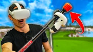 This Just Changed Everything for VR Golf  Oculus Quest 2 Golf Accessory [upl. by Maurits]