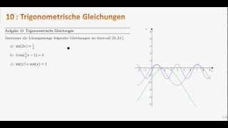 Gleichungen lösen 101  Trigonometrische Gleichungen [upl. by Ettegdirb494]