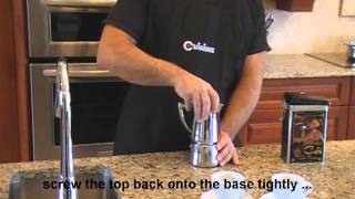 How To Use A Stovetop Espresso Coffee Maker [upl. by Ahkihs]