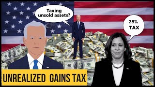 Kamala Harris Unrealized Capital Gains Tax Proposalrate to 28  How Compares With Recent History [upl. by Latsyek]