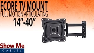 How To Install A Full Motion Articulating TV Mount For TVs Between 14quot To 40quot 17415001 [upl. by Aicnarf]