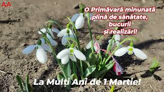 1 Martie 2024 La Mulți Ani 🌷 [upl. by Kristianson477]