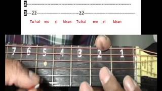 Jadoo teri nazar  Darr Guitar lesson [upl. by Yates]