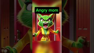 Kitty cat angry mom cute cat sadcat kitty kittycat poorcat aicat aipictures shorts [upl. by Cristionna]