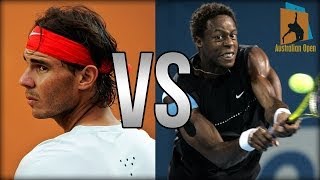 Rafael Nadal Vs Gael Monfils Australian Open 2014 Highlights [upl. by Nico]