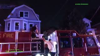 Firefighters Battle 2Alarm Fire on Norwood Street in Newark [upl. by Seligmann]