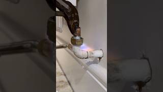 Replacing radiator pipe for new valve howto diy plumbing asmr subscribe subscribe plumber [upl. by Yila246]