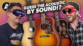 Can you Guess an Acoustic Guitar by the Sound  Blindfold Challenge [upl. by Alyce]