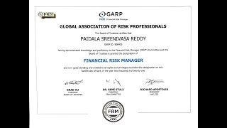 FRM® Certification unboxing GARP [upl. by Ellery]