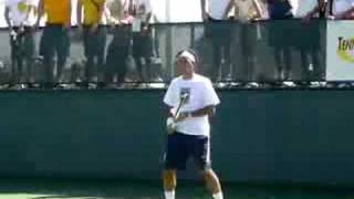 Roger Federer practice at Indian Wells 2007 [upl. by Bergess]