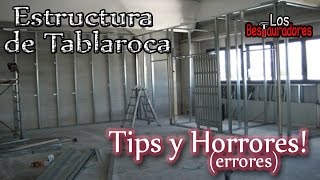 Tips y Errores en armado de estructura de Tablaroca [upl. by Aderf]