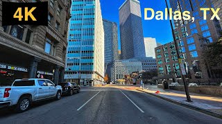 Downtown Dallas TX Driving Tour in Winter 2024 [upl. by Grani625]