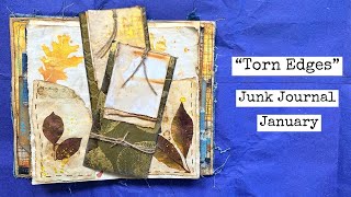 JUNK JOURNAL JANUARY INTERNATIONAL COLLABPrompt quotTorn Edgesquot Jan 12 [upl. by Rednas582]