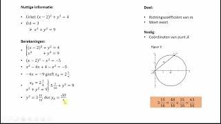 Lijn en Cirkel  deel 2 VWO wiskunde B [upl. by Arica]