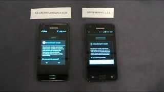 Samsung Galaxy S2 ICS vs Gingerbread Performance Test [upl. by Naro]