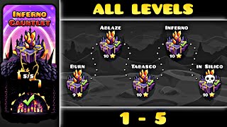 Geometry Dash 22  quotInferno Gauntletquot ALL LEVELS [upl. by Alyag48]